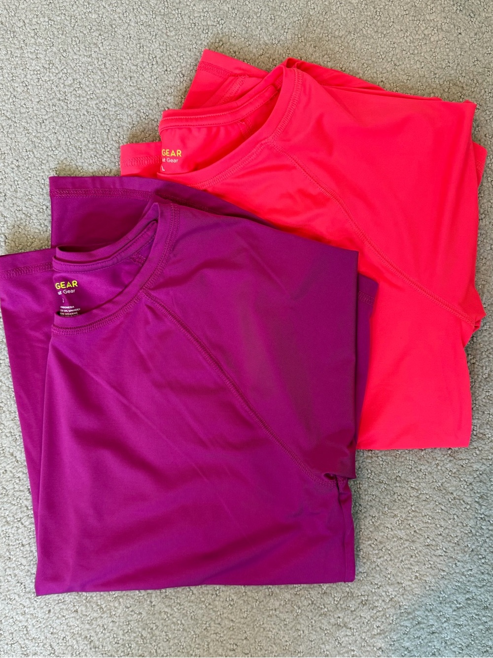 Performance Tees (two pack) - Purple & Hot Pink